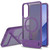 Samsung Galaxy S25 Edge 5G Frosted Holder PC Hybrid TPU MagSafe Phone Case - Purple