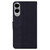 Samsung Galaxy S25 Edge 5G Geometric Embossed Leather Phone Case - Black