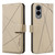 Samsung Galaxy S25 Edge 5G Geometric Pattern RFID Leather Phone Case - Beige Samsung Galaxy S25 Edge 5G Geometric Pattern RFID Leather Phone Case - Beige