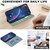 Samsung Galaxy S25 Edge 5G Geometric Pattern RFID Leather Phone Case - Green Samsung Galaxy S25 Edge 5G Geometric Pattern RFID Leather Phone Case - Green