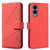 Samsung Galaxy S25 Edge 5G Geometric Pattern RFID Leather Phone Case - Red Samsung Galaxy S25 Edge 5G Geometric Pattern RFID Leather Phone Case - Red