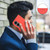 Samsung Galaxy S25 Edge 5G Geometric Pattern RFID Leather Phone Case - Red Samsung Galaxy S25 Edge 5G Geometric Pattern RFID Leather Phone Case - Red