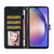 Samsung Galaxy S25 Edge 5G Glitter Powder Flip Leather Phone Case - Black