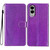 Samsung Galaxy S25 Edge 5G Glitter Powder Flip Leather Phone Case - Purple