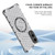 Samsung Galaxy S25 Edge 5G Honeycomb Magnetic Ring Shockproof Phone Case - White Samsung Galaxy S25 Edge 5G Honeycomb Magnetic Ring Shockproof Phone Case - White