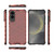 Samsung Galaxy S25 Edge 5G Honeycomb Shockproof Phone Case - Red