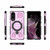Samsung Galaxy S25 Edge 5G J-20 Solid Color MagSafe Magnetic TPU+PC Phone Case - Pink