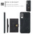Samsung Galaxy S25 Edge 5G JEEHOOD J01 Retro Magnetic Detachable Wallet Phone Case - Black