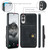 Samsung Galaxy S25 Edge 5G JEEHOOD J01 Retro Magnetic Detachable Wallet Phone Case - Black