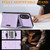 Samsung Galaxy S25 Edge 5G Kalebol Strong Magnetic MagSafe Tri-Fold Wallet Leather Phone Case - Purple