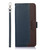 Samsung Galaxy S25 Edge 5G KHAZNEH Litchi Texture Leather RFID Phone Case - Blue