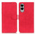 Samsung Galaxy S25 Edge 5G KHAZNEH Retro Texture Horizontal Flip Leather Phone Case - Red