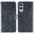 Samsung Galaxy S25 Edge 5G Lace Flower Embossing Flip Leather Phone Case - Dark Blue