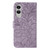 Samsung Galaxy S25 Edge 5G Lace Flower Embossing Flip Leather Phone Case - Purple