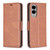 Samsung Galaxy S25 Edge 5G Lambskin Texture Pure Color Flip Leather Phone Case - Brown Samsung Galaxy S25 Edge 5G Lambskin Texture Pure Color Flip Leather Phone Case - Brown