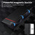 Samsung Galaxy S25 Edge 5G LC.IMEEKE Carbon Fiber Leather Phone Case - Horizontal Black