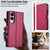 Samsung Galaxy S25 Edge 5G LC.IMEEKE L2 Series Detachable Magsafe PU Phone Case with Lanyard - Red
