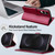 Samsung Galaxy S25 Edge 5G LC.IMEEKE L2 Series Detachable Magsafe PU Phone Case with Lanyard - Red