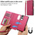 Samsung Galaxy S25 Edge 5G LC.IMEEKE L2 Series Detachable Magsafe PU Phone Case with Lanyard - Red
