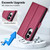 Samsung Galaxy S25 Edge 5G LC.IMEEKE L2 Series Detachable Magsafe PU Phone Case with Lanyard - Red