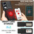 Samsung Galaxy S25 Edge 5G LC.IMEEKE L3 Series Detachable RFID Card Bag Magsafe Phone Case - Black