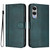 Samsung Galaxy S25 Edge 5G Line Splicing Buckle Retro Leather Phone Case - Dark Green Samsung Galaxy S25 Edge 5G Line Splicing Buckle Retro Leather Phone Case - Dark Green