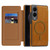 Samsung Galaxy S25 Edge 5G Linton MagSafe Leather Phone Case - Brown