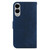 Samsung Galaxy S25 Edge 5G Little Tiger Embossed Leather Phone Case - Dark Blue