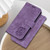 Samsung Galaxy S25 Edge 5G Little Tiger Embossed Leather Phone Case - Purple