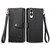 Samsung Galaxy S25 Edge 5G Love Zipper Lanyard Leather Phone Case - Black