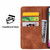 Samsung Galaxy S25 Edge 5G Mandala Embossed Dual-Fold Calf Leather Phone Case - Purple