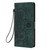 Samsung Galaxy S25 Edge 5G Mandala Embossed Retro Frosted Leather Phone Case - Green Samsung Galaxy S25 Edge 5G Mandala Embossed Retro Frosted Leather Phone Case - Green