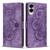 Samsung Galaxy S25 Edge 5G Mandala Embossed Retro Frosted Leather Phone Case - Purple