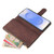 Samsung Galaxy S25 Edge 5G Multifunctional Frosted Zipper Wallet Leather Phone Case - Coffee