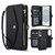 Samsung Galaxy S25 Edge 5G Multifunctional Wallet Detachable Leather Phone Case with Lanyard - Black