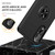 Samsung Galaxy S25 Edge 5G PC + TPU Magnetic Phone Case with Invisible Ring Holder - Black Samsung Galaxy S25 Edge 5G PC + TPU Magnetic Phone Case with Invisible Ring Holder - Black