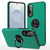 Samsung Galaxy S25 Edge 5G PC + TPU Magnetic Phone Case with Invisible Ring Holder - Dark Green