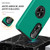 Samsung Galaxy S25 Edge 5G PC + TPU Magnetic Phone Case with Invisible Ring Holder - Dark Green