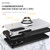 Samsung Galaxy S25 Edge 5G PC + TPU Magnetic Phone Case with Invisible Ring Holder - Silver