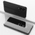 Samsung Galaxy S25 Edge 5G Plated Mirror Horizontal Flip Leather Phone Case with Holder - Black