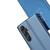 Samsung Galaxy S25 Edge 5G Plated Mirror Horizontal Flip Leather Phone Case with Holder - Black