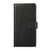 Samsung Galaxy S25 Edge 5G PU Genuine Leather Texture Embossed Line Phone Case - Black
