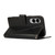 Samsung Galaxy S25 Edge 5G PU Genuine Leather Texture Embossed Line Phone Case - Black