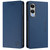 Samsung Galaxy S25 Edge 5G RC01 Dual-Folded Magnetic Suction RFID Leather Phone Case - Dark Blue