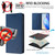 Samsung Galaxy S25 Edge 5G RC01 Dual-Folded Magnetic Suction RFID Leather Phone Case - Dark Blue
