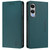 Samsung Galaxy S25 Edge 5G RC01 Dual-Folded Magnetic Suction RFID Leather Phone Case - Dark Green Samsung Galaxy S25 Edge 5G RC01 Dual-Folded Magnetic Suction RFID Leather Phone Case - Dark Green