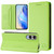 Samsung Galaxy S25 Edge 5G RC01 Dual-Folded Magnetic Suction RFID Leather Phone Case - Grass Green