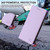 Samsung Galaxy S25 Edge 5G RC01 Dual-Folded Magnetic Suction RFID Leather Phone Case - Light Purple