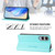 Samsung Galaxy S25 Edge 5G RC01 Dual-Folded Magnetic Suction RFID Leather Phone Case - Mint Green