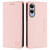 Samsung Galaxy S25 Edge 5G RC01 Dual-Folded Magnetic Suction RFID Leather Phone Case - Pink Samsung Galaxy S25 Edge 5G RC01 Dual-Folded Magnetic Suction RFID Leather Phone Case - Pink